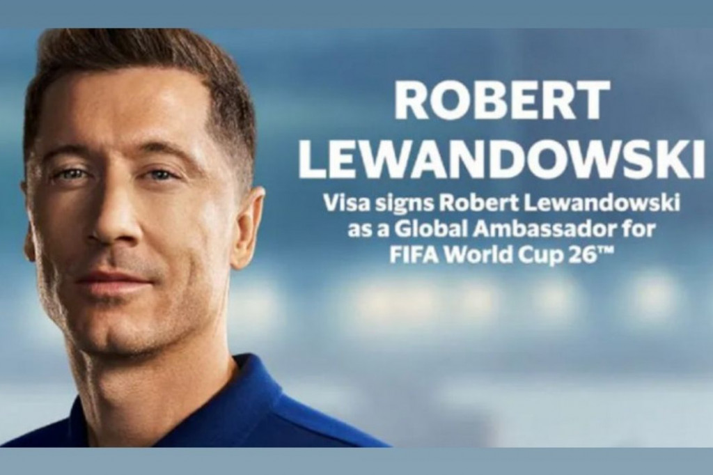 Robert Lewandowski został globalnym ambasadorem marki Visa