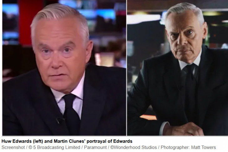 Brytyjski kanał 5 kręci film o skandalu z udziałem Huwa Edwardsa. Upadłą gwiazdę BBC zagra Martin Clunes