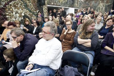 Ponad 200 osób przyszło na debatę zorganizowaną przez Instytut Reportażu fot. Michał Kołyga