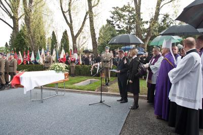 Cmentarz Wojskowy na Powązkach. Pogrzeb Piotra Nurowskiego. fot Michał Kołyga