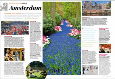 Odmienione strony magazynu "Podróże" 