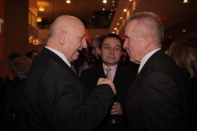 Były premier Jozef Oleksy i obecny minister sprawiedliwości Andrzej Czuma. (fot. Karol Piechocki Press)