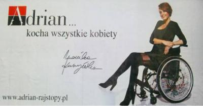 Monika Kuszyńska w reklamach firmy Adrian 
