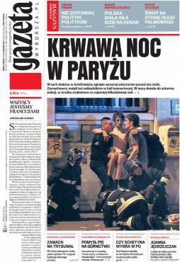 Okładka dzisiejszego wydania "Gazety Wyborczej"
