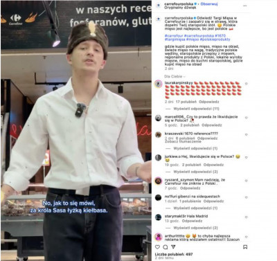 Przykład działań RTM Carrefoura (screen: Facebook)